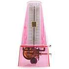   Wind Up Mechanical Pyramid Shape Metronome in Clear Red   MM CRed