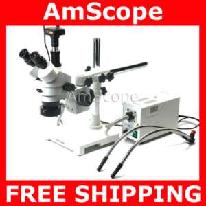   90X Fiber Optic Boom Zoom Microscope + 10MP Camera 013964502039  