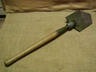 Vintage Army Folding Field Shovel Antique Old Military  