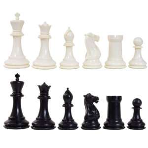   Tournament Staunton Ivory Triple Weight Chess Pieces Set Toys & Games