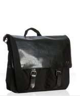 style #308438301 black canvas Hunt laptop messenger bag