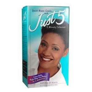  Just 5 Hair Color Jet Black: Health & Personal Care