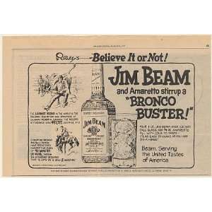  1977 Jim Beam Bourbon Whiskey Bronco Buster Ripleys 