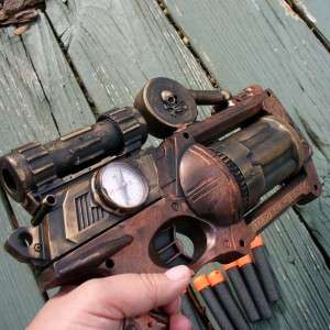 Steampunk Gun Nerf Maverick N Strike Victorian Gothic soft dart toy 