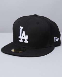 New Era Los Angeles Dodgers Tonal Fitted Cap White ON BLACK LA  