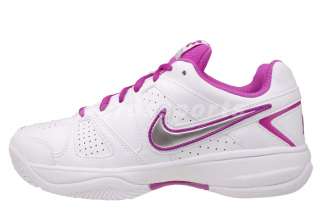Nike Wmns City Court VII White Silver Purple 2012 Womens Tennis Shoes 