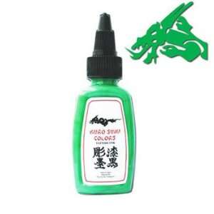 Kuro Sumi tattoo ink,Green Apple Blossum, 2 oz bottle 
