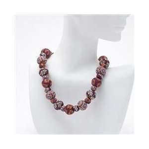  Vanessa Collection Large Bead Necklace All Clay 
