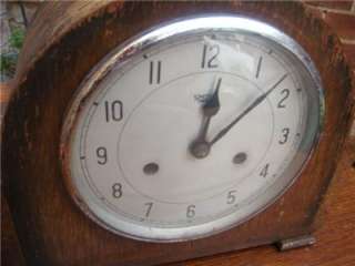 Antique Vintage Old Enfield Mantle Clock / Mantel Clock Working Order 