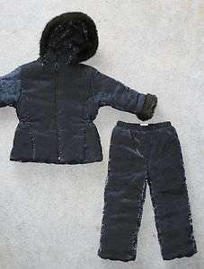 PIECE ROTHSCHILD SNOW WINTER DRESS SKI SUIT COAT JACKET PANTS SZ 4 