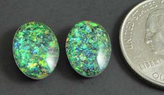Natural Opal Triplets Gems Stones Oval Pair Cabs Gemstones nice parcel 