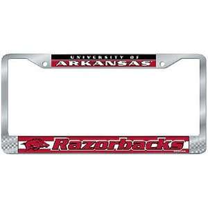   Arkansas Razorbacks NCAA Chrome License Plate Frame