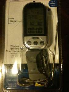 MAINSTAYS WIRELESS GRILLING THERMOMETER 100 FT. RANGE  