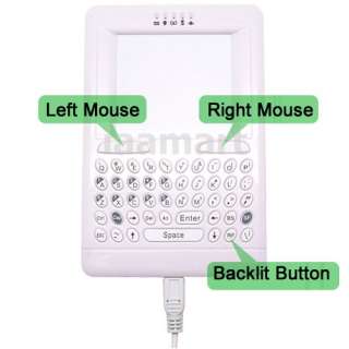 Mini Wireless PC Keyboard Mouse Touchpad Remote Control  