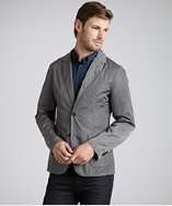 Prada grey nylon 2 button blazer style# 319415901