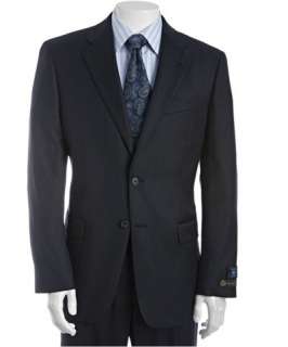   super 120s Loro Piana wool 2 button suit with single pleated pants