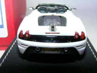 43 Tecnomodel Ferrari 430 Scuderia Spider 16M White w/ Black Stripe 