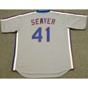   New York Mets 1983 Majestic Cooperstown Throwback Away Baseball Jersey