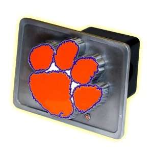  Clemson Tigers NCAA Pewter Trailer Hitch Cover Sports 