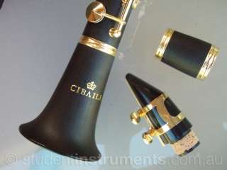 Pro Eb SOPRANINO Black and Gold Clarinet   Case   NEW  