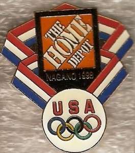 1998 Nagano  USA Olympic Team Sponsor Pin  