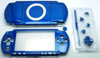 Blue PSP 1000 Phat Full Housing Faceplate Shell Cover  