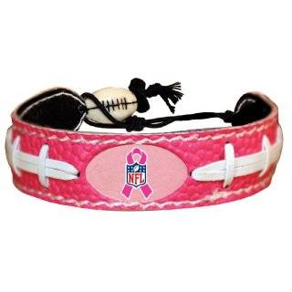 NFL Breast Cancer Awareness Ribbon Pink NFL Football Bracelet (Oct 