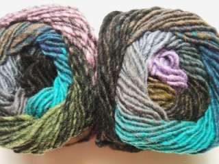Noro Kureyon 100% Wool Purple Aqua Yarn Per Skein 258 A  