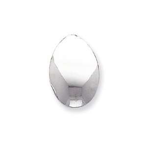  Silver Polished Oval Non pierced Earrings Jewelry