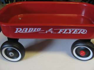 Small Vintage Radio Flyer Pull Wagon Red  
