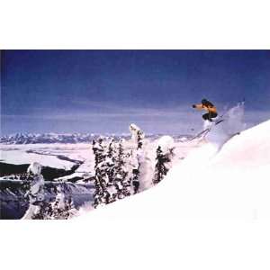  Vintage Ski Poster   Mountain High