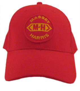 Massey Harris Tractor 6 Panel Red Hat   Cap Gift MH  