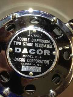 Dacor R 4 Double Hose Regulator  Vintage Scuba   1962 1973 Vintage 