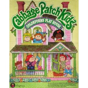  1983 Cabbage Patch Kids Colorforms Playhouse Toys & Games