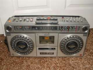 Vintage Sharp GF 9090 Stereo Radio Cassette Tape Recorder boombox 