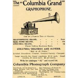   Grand Graphophone Records   Original Print Ad