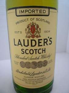 LAUDERS BLENDED SCOTCH WHISKY ONE LITER HARD TO FIND  