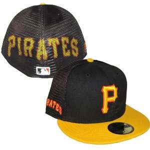  Pittsburgh Pirates Hat Big Mesh 2 New Era 5950 Fitted 