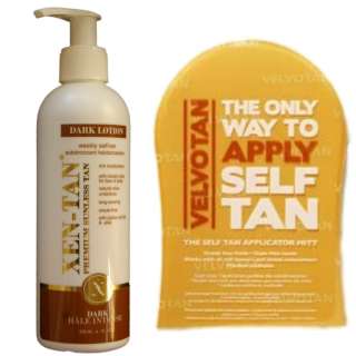 XEN TAN DARK LOTION SELF TAN LOTION + VELVOTAN MITT  