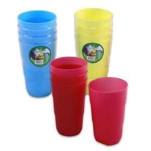 Plastic Cups, 4 Pack 14 Oz. Assorted Case Pack 36
