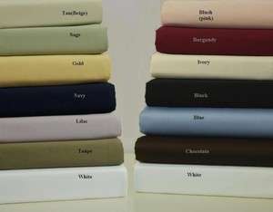 600TC 100%EGYPTIAN COTTON FITTED SHEETS SELECT SIZES & COLORS US FREE 
