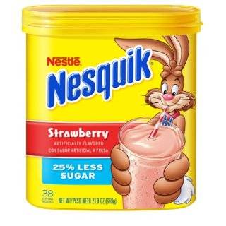  Nesquik Strawberry Powder Drink Mix, 21.8 Ounce Packages 