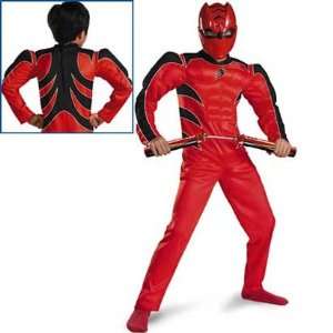  Power Rangers Costume Muscle Jungle Fury Red Boy   Child 