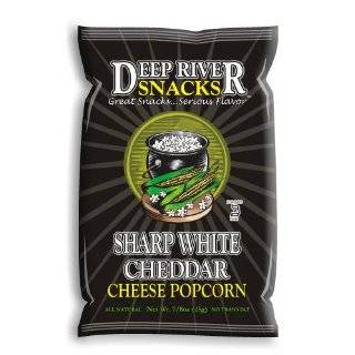 Deep River Snacks Popcorn Sharp White Cheddar Cheese, 2 Ounce Bags 