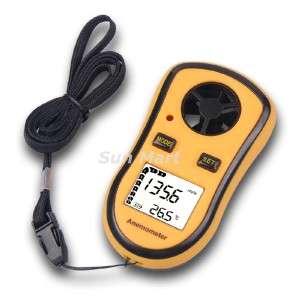 Anemometer Thermometer Air Wind Speed Meter Bargraph °C  