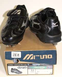 Mizuno 9 Spike Vintage Pro Low Baseball Cleats Shoes #9  