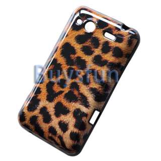 Glossy LEOPARD STYLE GEL CASE COVER SKIN FOR HTC WILDFIRE S  