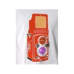  Vintage Rolleiflex Camera (Red) Pop Art T shirt (Mens M 