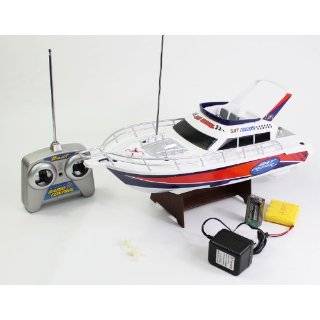   Radio Control Racing Boat Vessel Model W/ Rechargeable Batteries