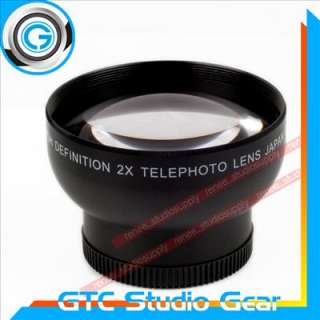 New 2.0X 43mm Telephoto Lens for Camera Camcorders US  